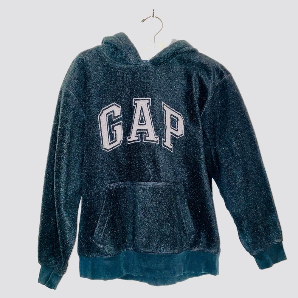 Gap kids XL thermal hoody, black